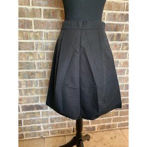 Lela Rose Vintage Y2K black bubble hem skirt size 4 business causal designer